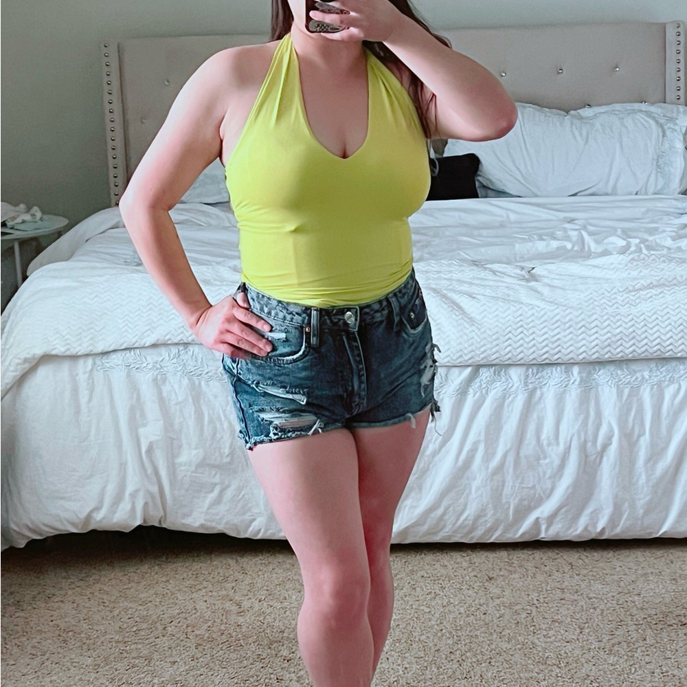 Zara Lime Green Bodysuit